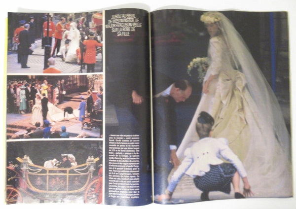 Vintage PARIS MATCH Magazine, 8 August 1986, Royal Wedding: Prince Andrew and Sarah Ferguson Wedding - Lamoree’s Vintage