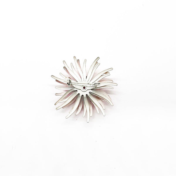 Vintage Pink and White Chrysanthemum Brooch - Lamoree’s Vintage