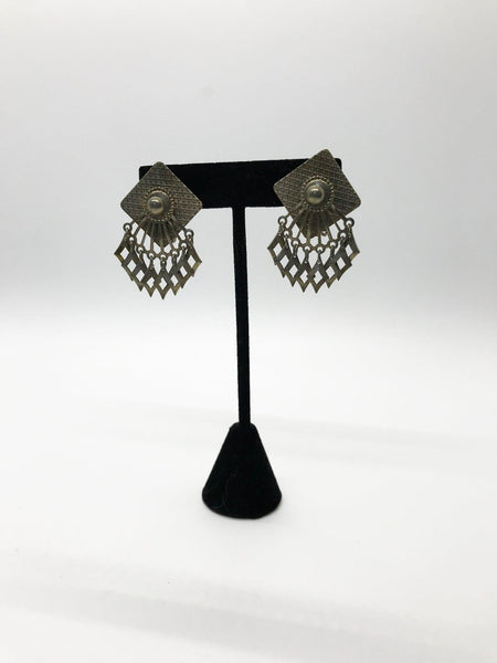 Vintage Silver Mid Eastern Style Earrings - Lamoree’s Vintage