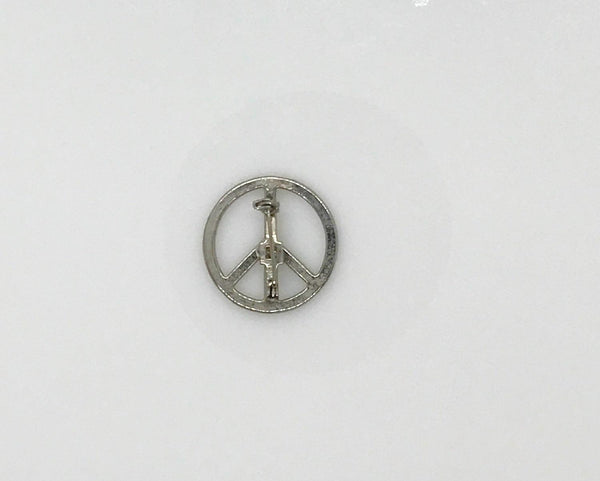 Vintage Silver Peace Sign Pin (1980s) - Lamoree’s Vintage