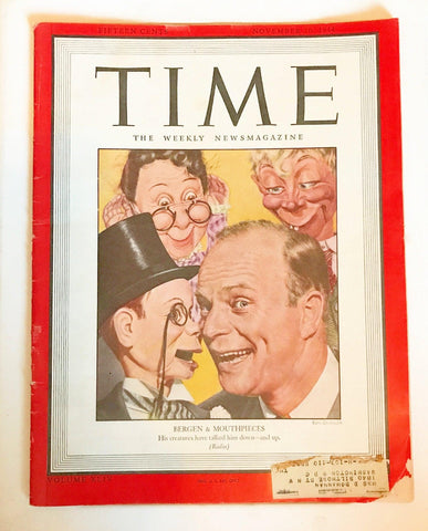 Vintage Time Magazine Nov. 14, 1944 - Lamoree’s Vintage