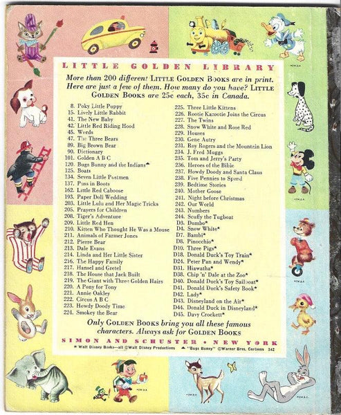 Walt Disney's "Disneyland on the Air" Little Golden Book (1955) - Lamoree’s Vintage